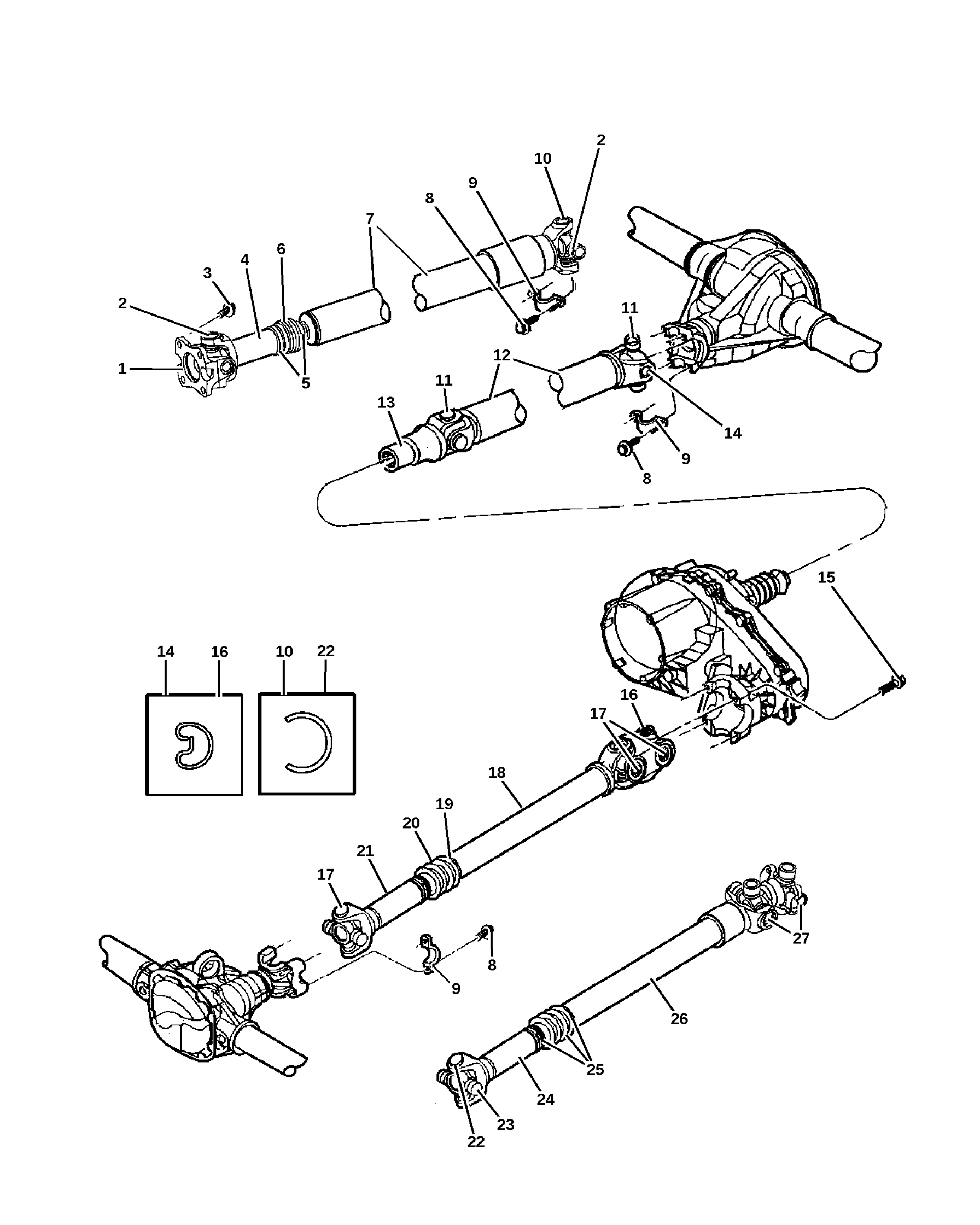 PROPELLER SHAFTS AND U-JOINTS