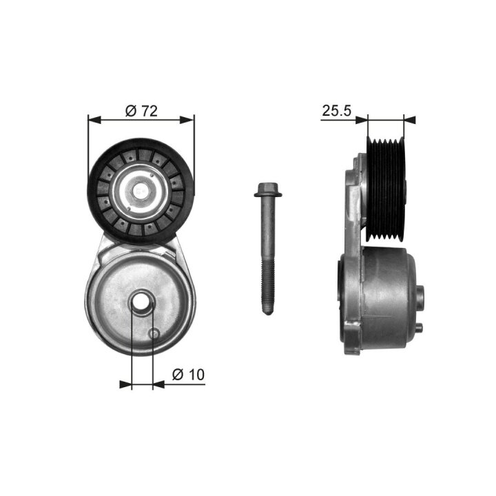 Натягувач приводного ременя Gates T38103 Chevrolet Silverado 1500, Blazer S10, Astro; Cadillac Escalade — запчастина Jeep — купити в Україні Jeep.in.ua
