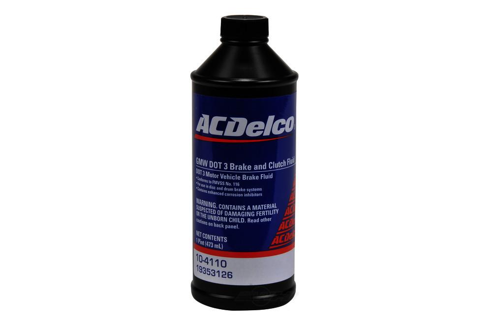 Рідина гальмівна DOT3 473ml ACDelco 104110 GMC Acadia; Chevrolet Camaro, Equinox, Tahoe; Cadillac Escalade, SRX; Buick Enclave — запчастина Jeep — купити в Укра