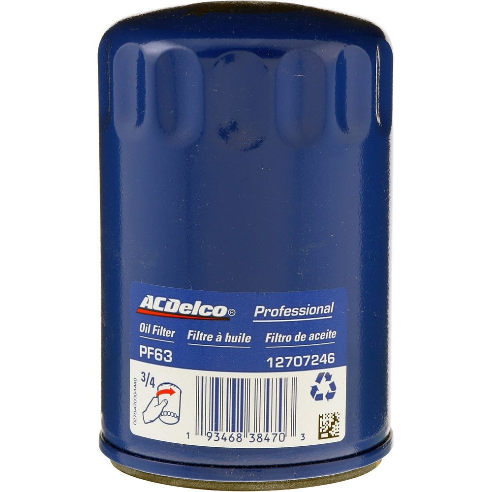 Фільтр масляний ACDelco PF63 Jeep Grand Cherokee, Commander; Dodge Nitro, Dakota; Ford Explorer, Edge; Cadillac Escalade; Chevrolet Camaro, Captiva; Lincoln Nav