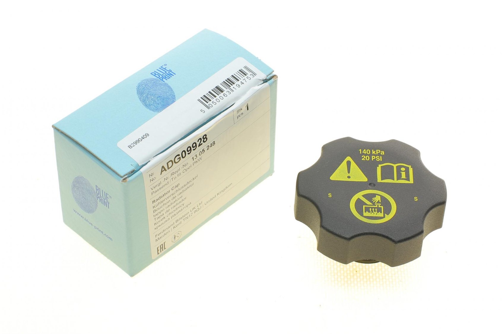 Кришка розширювального бачка BLUE PRINT ADG09928 Chevrolet Spark, Malibu, Cruze — запчастина Jeep — купити в Україні Jeep.in.ua