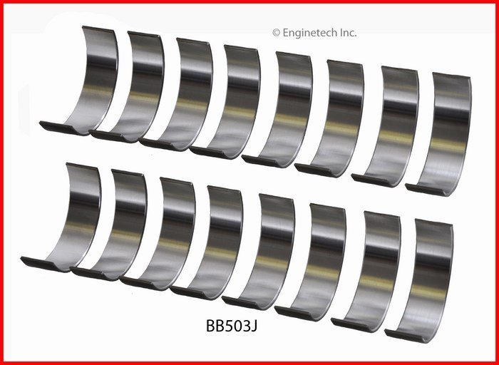 Вкладиші шатунні 0,50 мм 4,7 L Enginetech BB503J50 Chrysler Aspen; Dodge Dakota, Durango, Ram 1500; Jeep Commander, Grand Cherokee — запчастина Jeep — купити в 