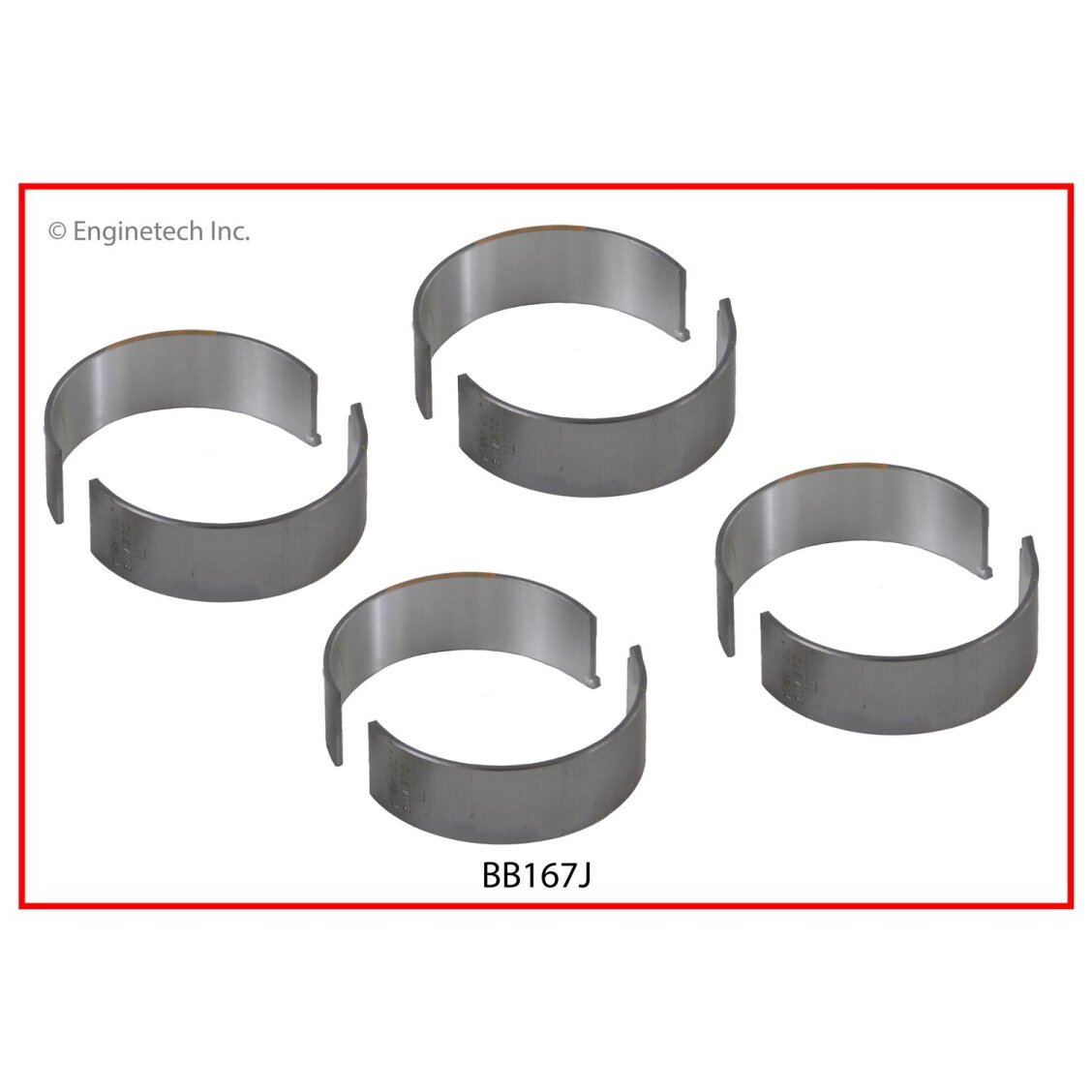 Вкладиші шатунні 0,50 мм 1,8/2,0/2,4 Enginetech BB167J50MM Jeep Patriot, Compass; Dodge Journey, Caliber, Avenger; Chrysler Sebring, 200 — запчастина Jeep — куп