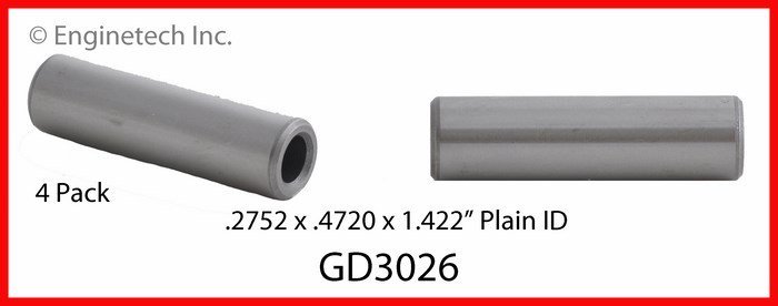 Напрямні клапанів Enginetech GD3026 Jeep Grand Cherokee, Commander; Dodge Ram 1500, Nitro, Durango, Dakota — запчастина Jeep — купити в Україні Jeep.in.ua