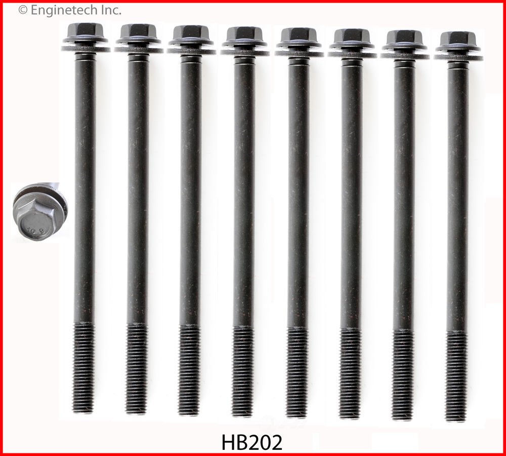 Болт головки, компл на 1 голову 3.7L Enginetech HB202 Jeep Grand Cherokee, Commander; Dodge Durango, Ram 1500 — запчастина Jeep — купити в Україні Jeep.in.ua