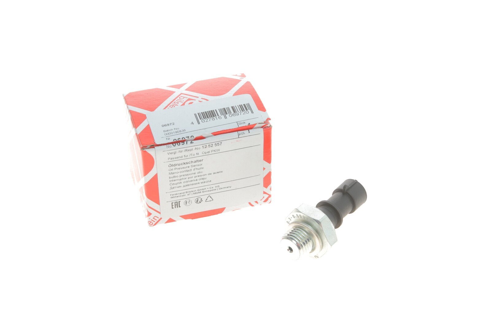 FEBI OPEL Датчик давл. масла 0,5 BAR Astra,Omega,Vectra,Chevrolet Lacetti,Daewoo Lanos,Nubira FEBI BILSTEIN 06972 Chevrolet Epica — запчастина Jeep — купити в У