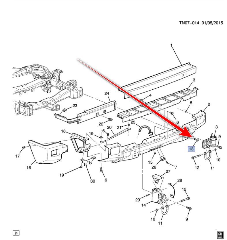 Болт GM 11518591 Hummer H2 — запчастина Jeep — купити в Україні Jeep.in.ua