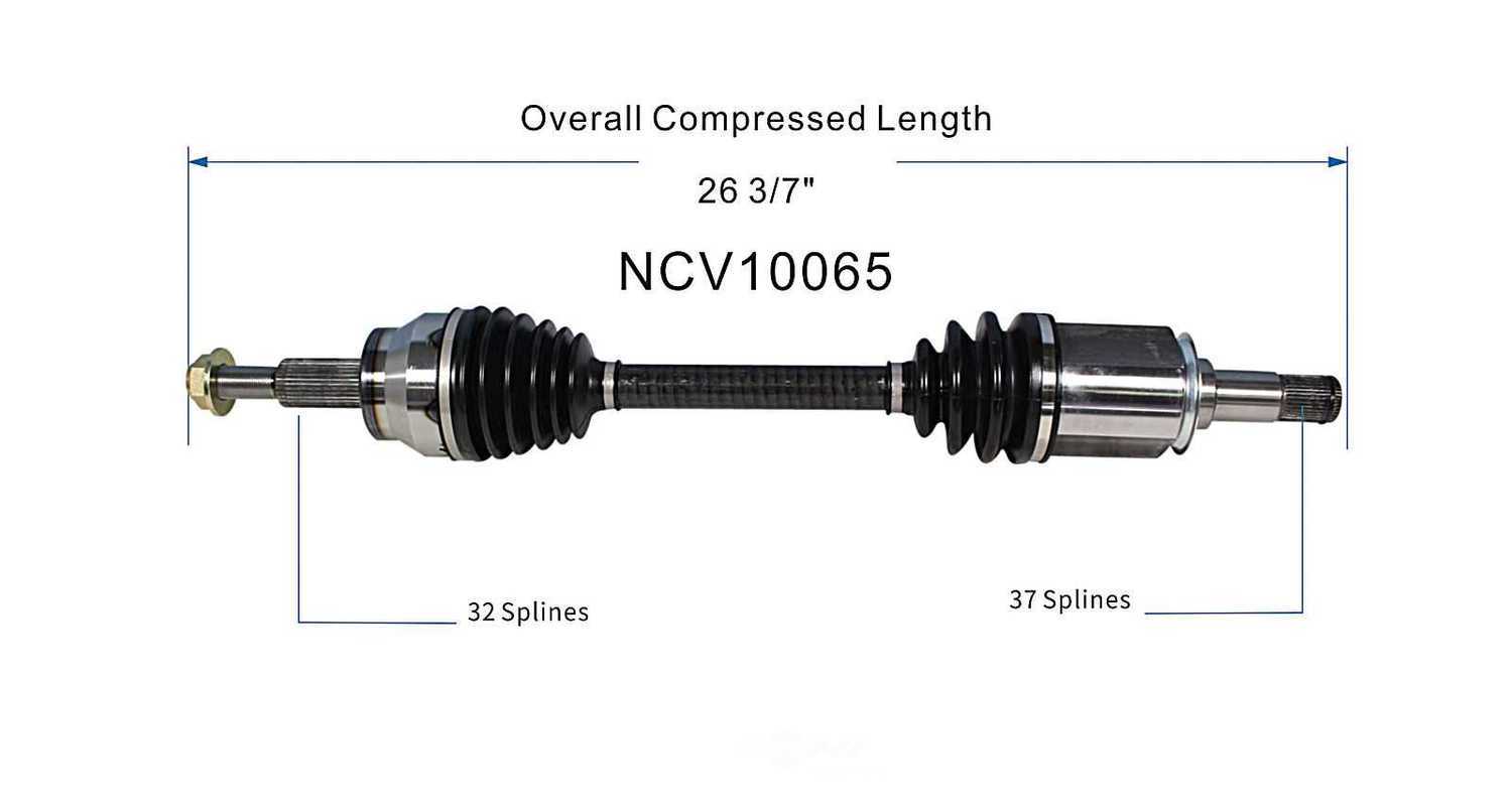 Напіввісь передня Ліва Quadra Trac 2-Speed Transfer Case — артикул NCV10065 — GSP — запчастина Jeep — купити в Україні Jeep.in.ua