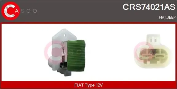 Резистор Radiator Fan — артикул CRS74021AS — CASCO — запчастина Jeep — купити в Україні Jeep.in.ua